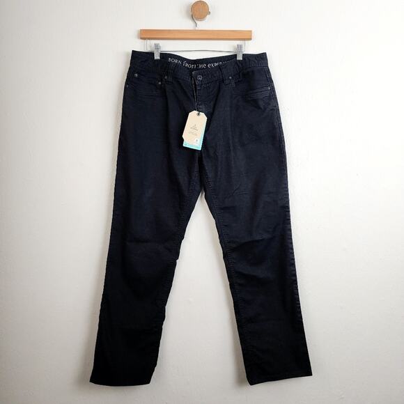NEW Prana Bridger Slim Tapered Performance Black Jean 36x30 - Picture 1 of 9